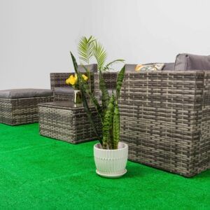 4 Seater Outdoor Sofa + Coffee Table + Ottoman.